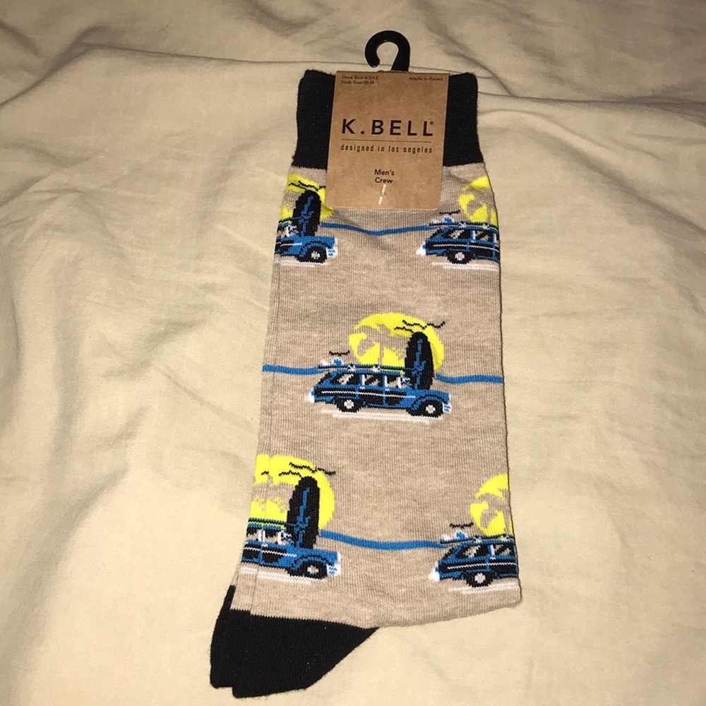 NWT Men’s K. Bell Woody Surf Socks MSRP $12